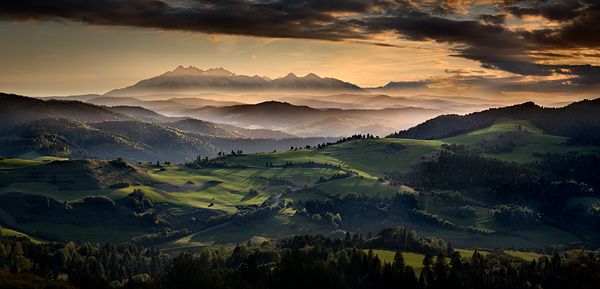 Panoramic View from Pieniny Mountains